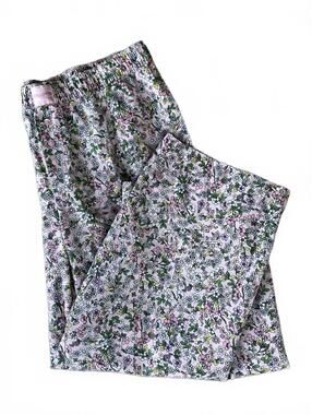 Joyspun Woven Wide-leg Cotton Blend Pajama Pants Sz. Large